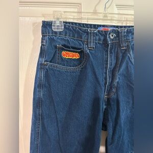 Gymboree Mens Navy Relaxed Denim Jeans with Branded Patch